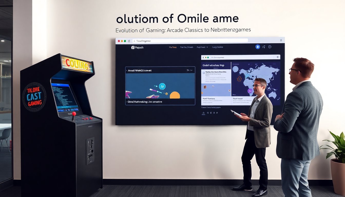 evolution online gaming arcade classics digital netzgames